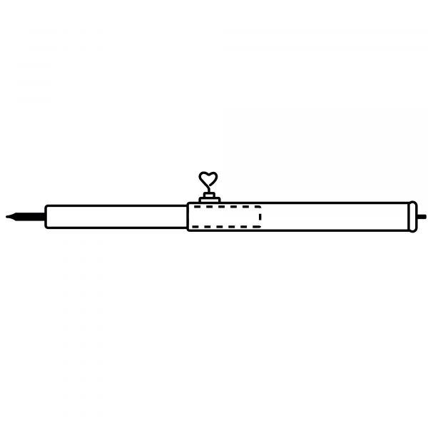 Tyč Piper stanová vertikální, patka, bodlo druh 3.