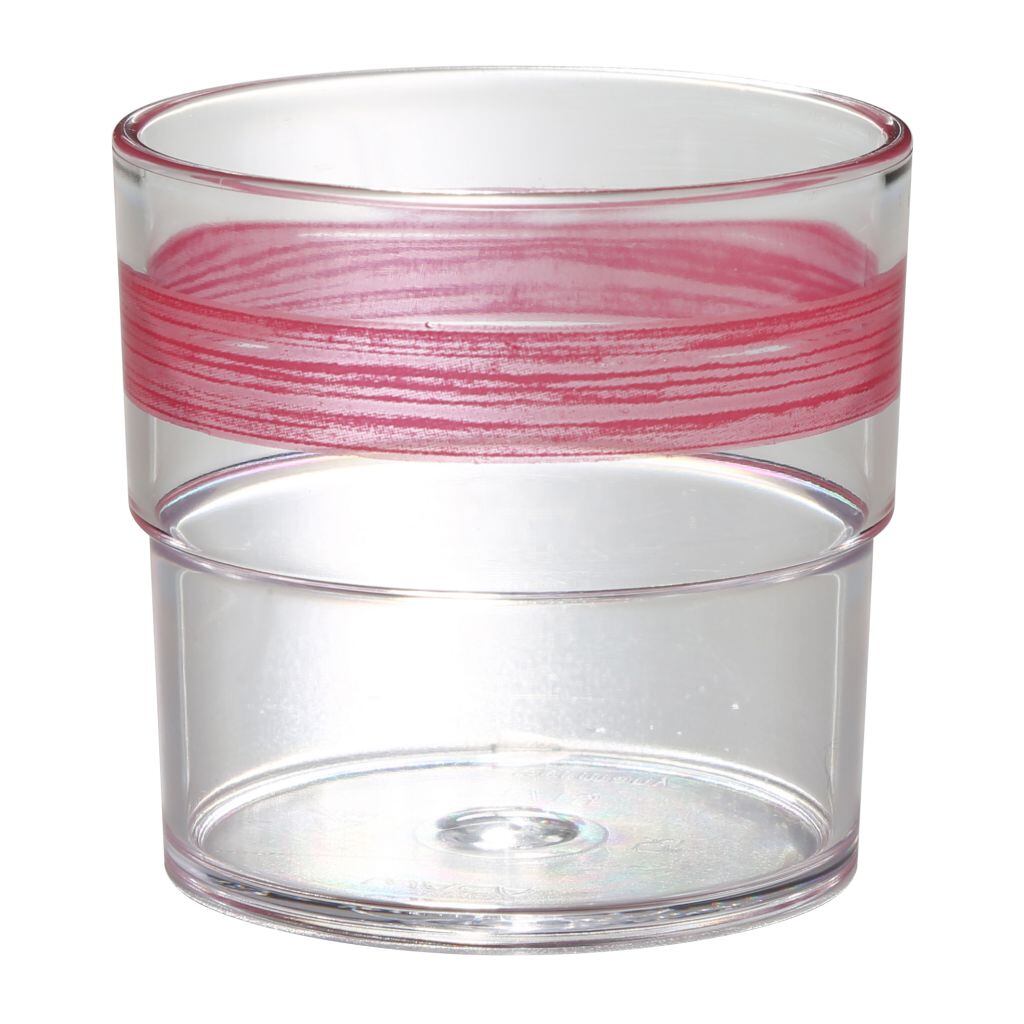 Levně Barevné sklenice WACA 230 ml barva červená