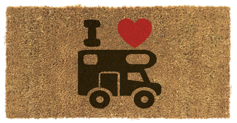 Kokosová rohožka s obrázkem obytného vozu Arisol