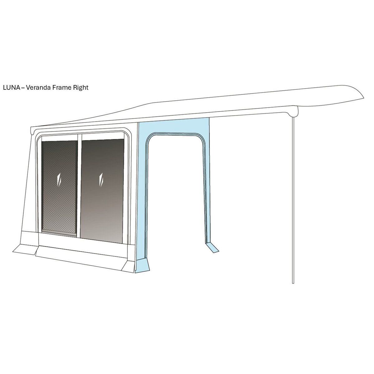 Rám pro předstan Westfield Luna Plus orientace pravá