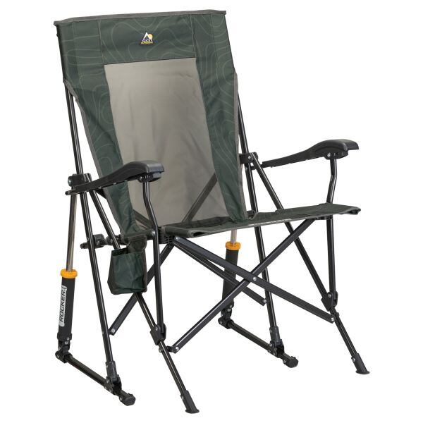 Kempingová židle GCI Outdoor RoadTrip Rocker barva tmavě zelená