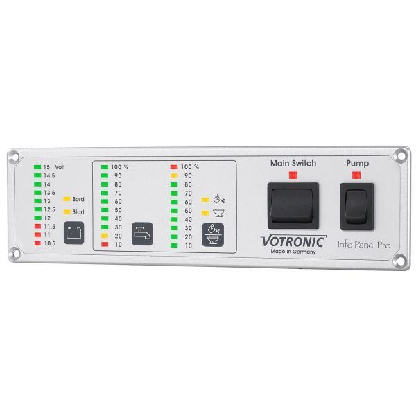 VOTRONIC Panel pro sledování stavu baterie a nádrží - 12 V