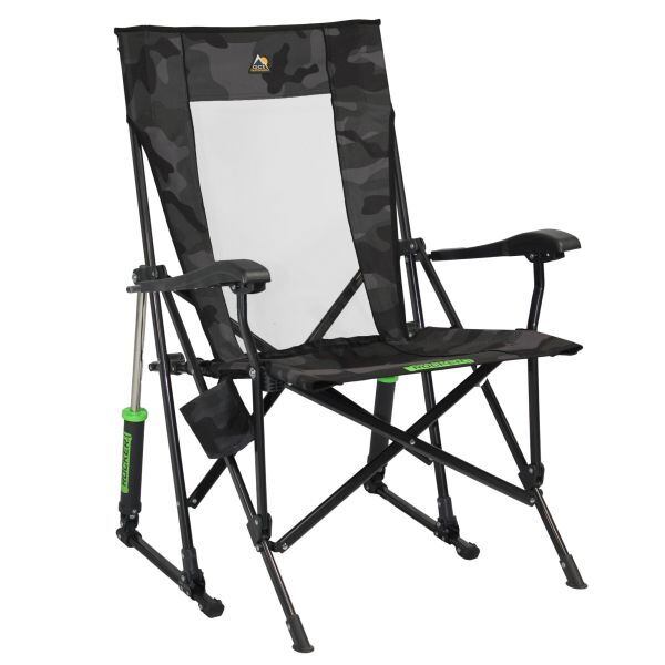 Kempingová židle GCI Outdoor RoadTrip Rocker barva tmavě šedá