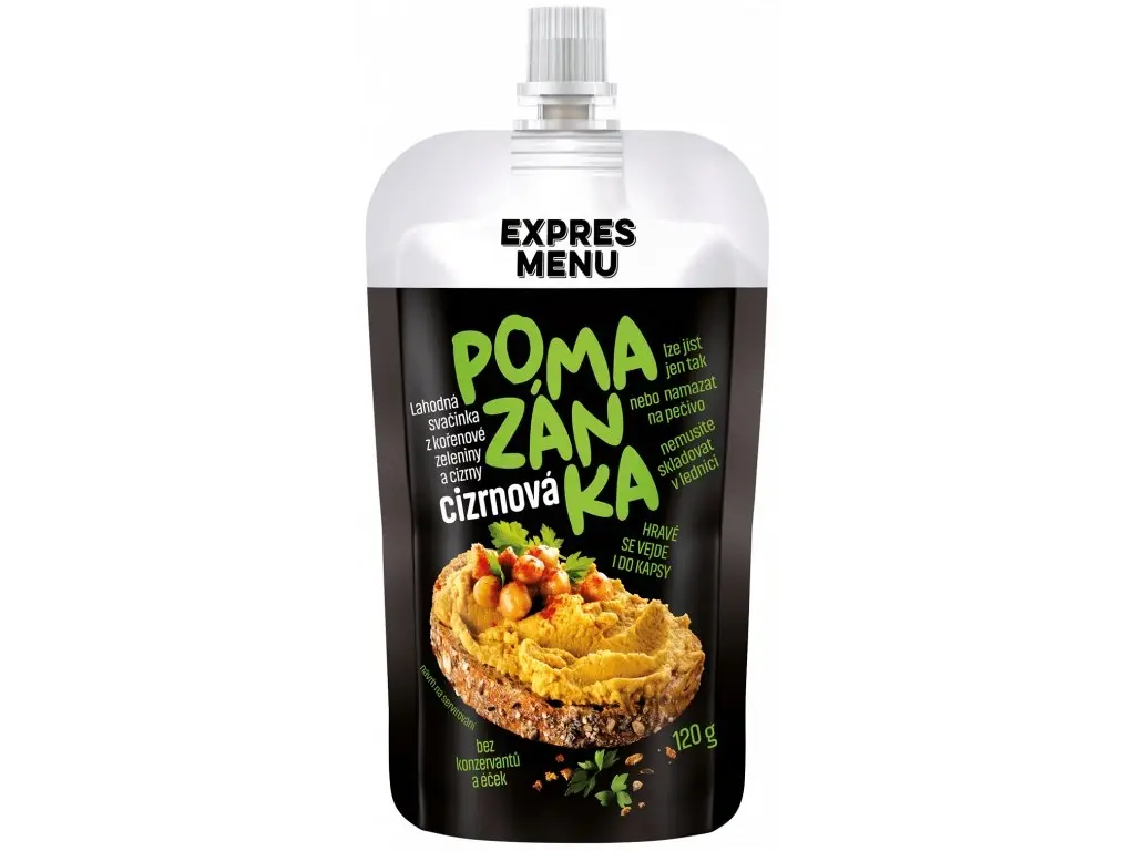 Levně Hummus z cizrny EXPRES MENU 120 g