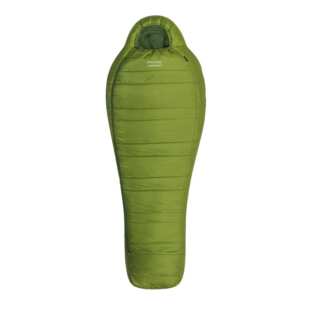 Spacák Pinguin Magma 1000 175 cm barva zelená orientace zip vlevo