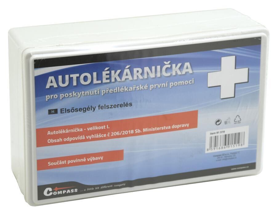 Autolékárnička Compass plastová 206/2018 Sb.
