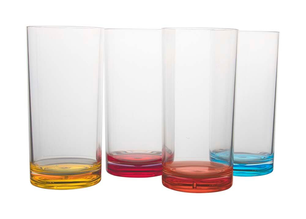 Levně Nerozbitná duhová sada skleniček Gimex Colour Line objem 480 ml