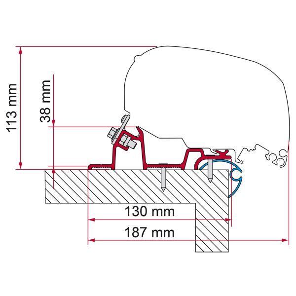 Levně Adaptér Fiamma Kit F80 na karavan délka 400 cm