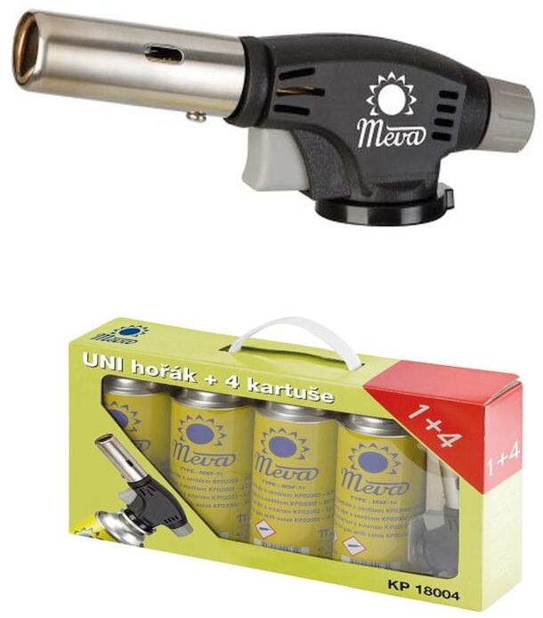 Plynový hořák Meva Uni 1,6 kW a 4 kartuše