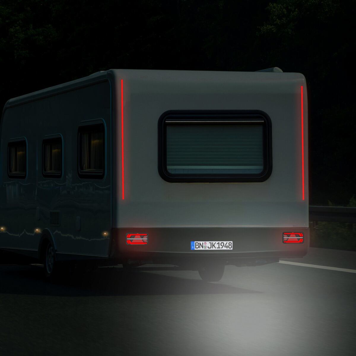 Multifunkční zadní LED světlo Jokon L920 orientace pravá strana