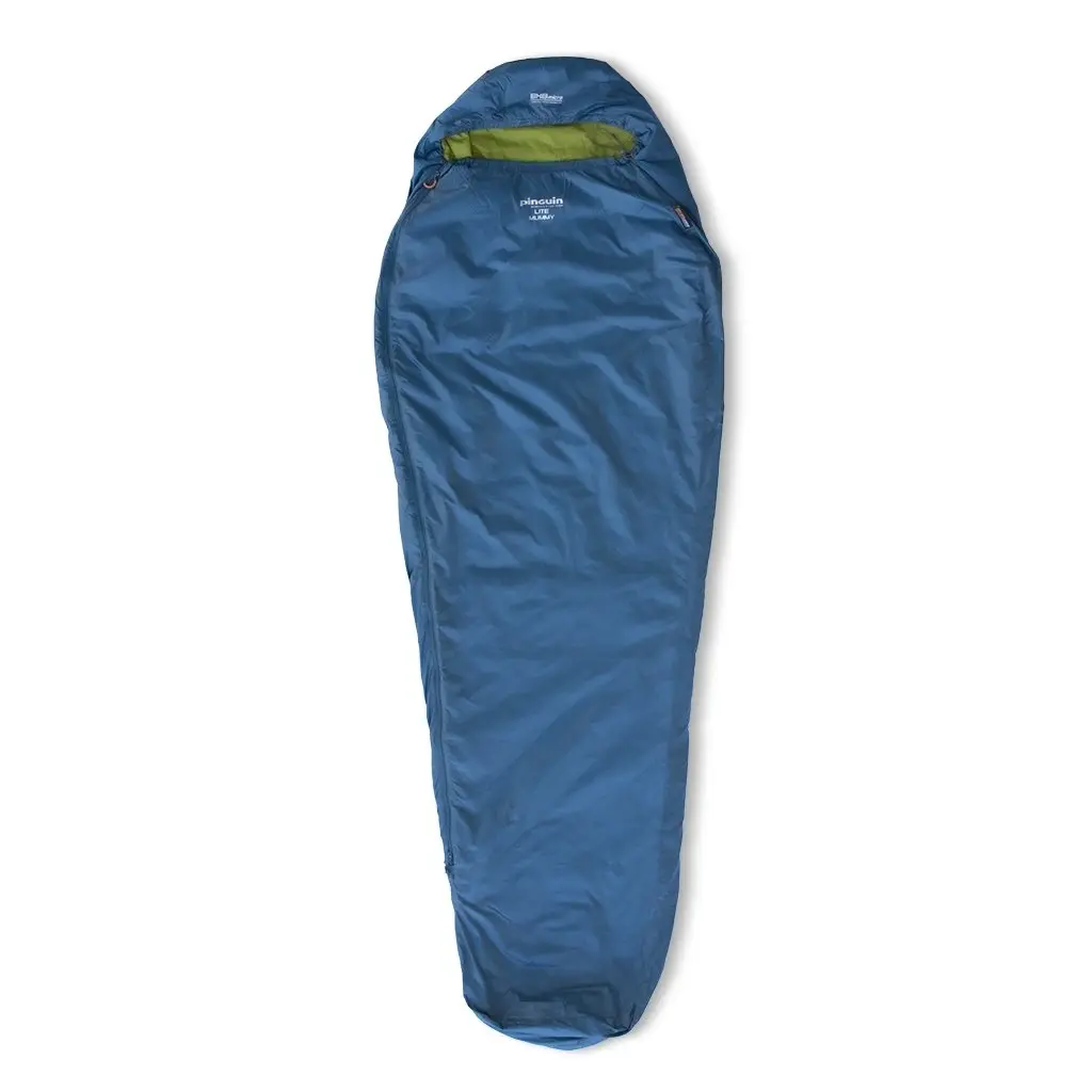 Spacák Pinguin Lite Mummy CCS 185 cm barva modrozelená orientace zip vlevo
