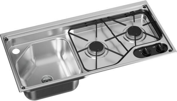 Vestavný plynový sporák Dometic CVC1700 s dřezem vpravo