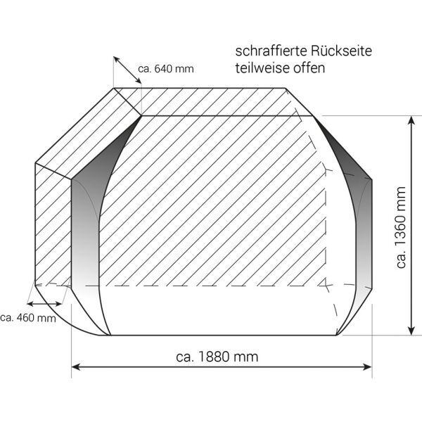 Krycí plachta na kola Hindermann Basic Zwoo počet kol 3