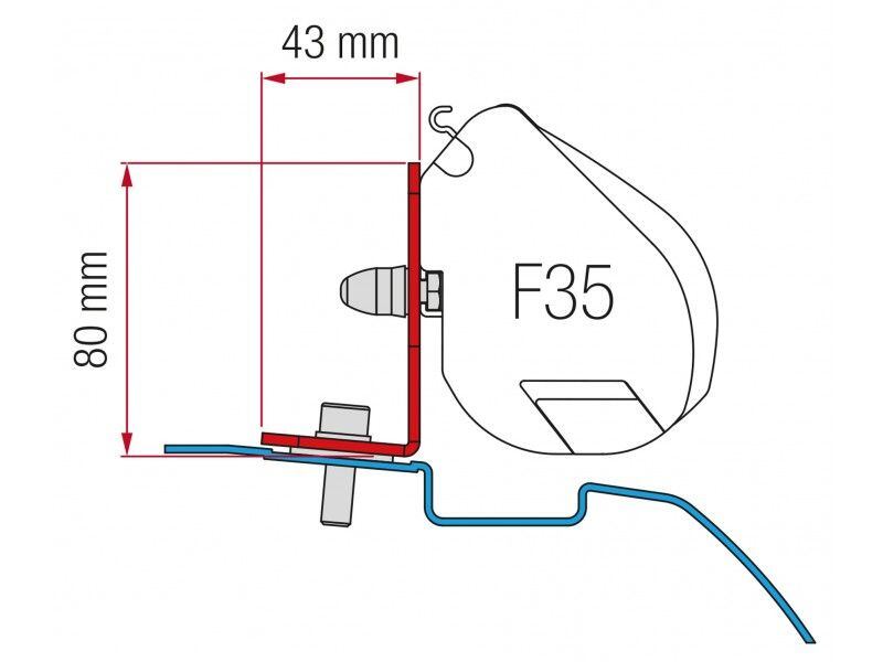 Adaptér Fiamma Nissan NV200/Evalia pro F35