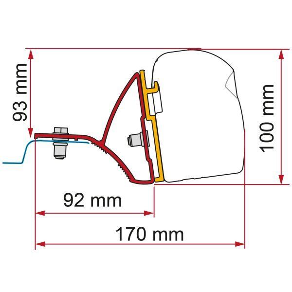 Levně Adaptér Fiamma Kit F43van na Renault Trafic