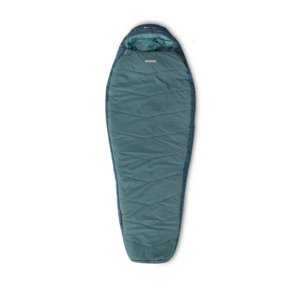 Spacák Pinguin Tramp PFM 185 cm barva modrozelená orientace zip vlevo