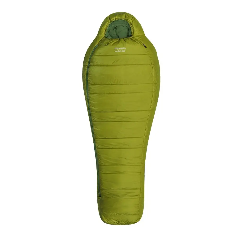 Spacák Pinguin Magma 630 175 cm barva zelená orientace zip vlevo