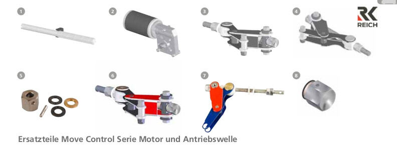 Reich Move Control – náhradní díly varianta 6. MC Economy západka – pravá