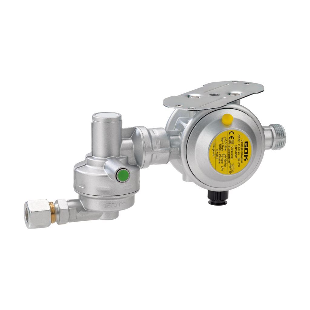 Regulátor GOK Caramatic DriveOne s crash senzorem zarovnání horizontální provozní tlak 50 mbar