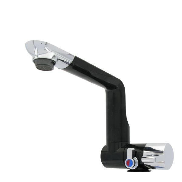 Jednopáková baterie Comet Arona barva černá/chromová varianta se směšovacím ventilem