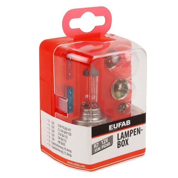Náhradní sada autožárovek Eufab 12 V varianta H7 M