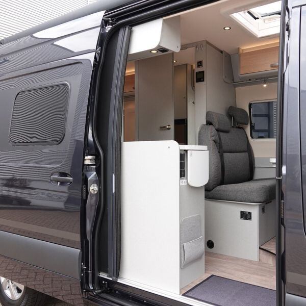 Plisovaná moskytiéra Horrex pro vestavby umístění posuvné dveře verze Ford Transit 7. generace, všechny modely, 2014–2019