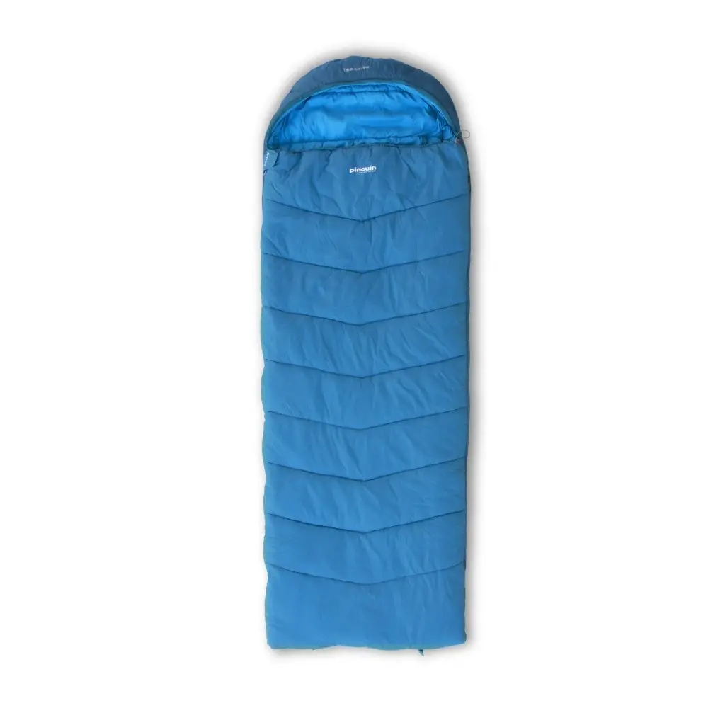Spacák Pinguin Blizzard PFM 190 cm barva modrá orientace zip vlevo