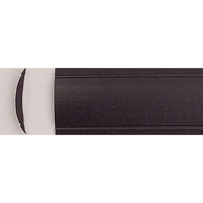 Krycí výplň hliníkové kedrové lišty Estorfer 12 mm barva černá
