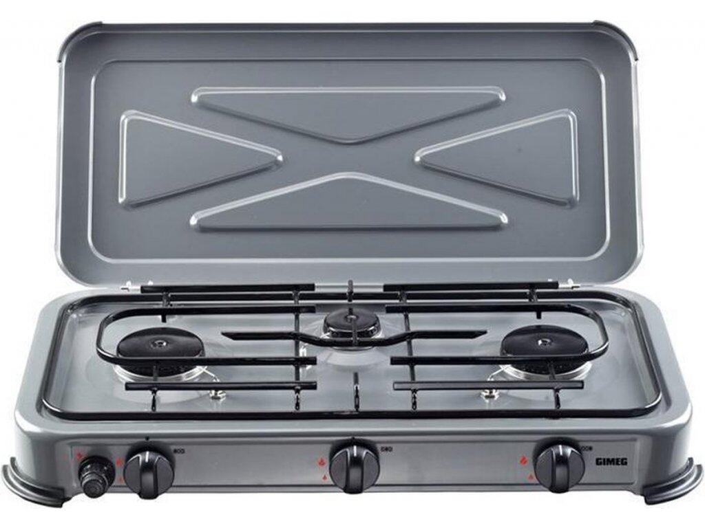 Tříplotýnkový plynový vařič Gimeg se zapalovačem