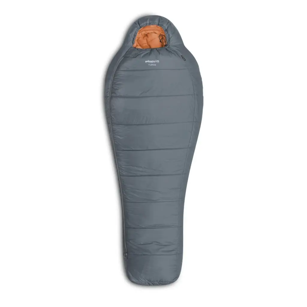 Spacák Pinguin Topas CCS 175 cm barva šedá orientace zip vpravo