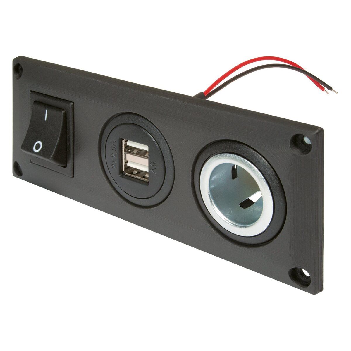 Levně Zapuštěná zásuvka s přepínáním Pro Car model 2 USB-A