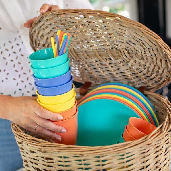 Sada nádobí Koziol LOLLIPOP na kempování