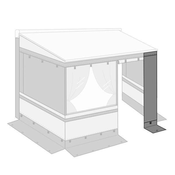 Rozšíření přední stěny předstanu Fiamma Privacy Room Light k markýzám šířka 70 cm