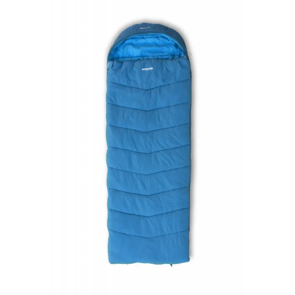 Spacák Pinguin Safari PFM 190 cm barva modrá orientace zip vlevo