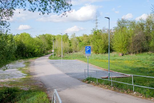 Náš nový stellplatz u prodejny v Bavoryni