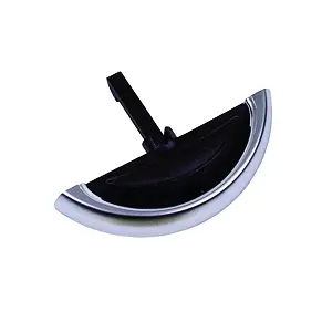 Reimo Möbelgriff silber/schwarz mit Gegenstück