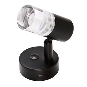 Carbest LED-Aufbauspot, matt schwarz, 12/24 V