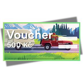 Elektronický dárkový poukaz SvětKaravanů.cz v hodnotě 500 Kč