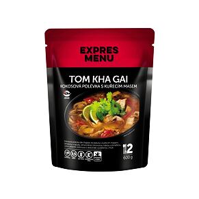 Kokosová polévka s kuřecím masem Tom Kha Gai EXPRES MENU 600 g
