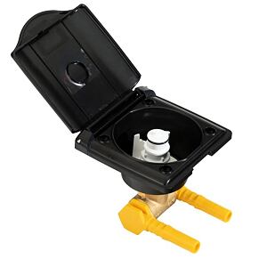 Anschluss für Außendusche LILIE 12 mm schwarz