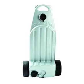 Wastemaster Tragbarer Abfallbehälter, 38 L, silber