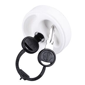 Verschließbarer Ersatzdeckel für den weißen Ausgießerhals LILIE