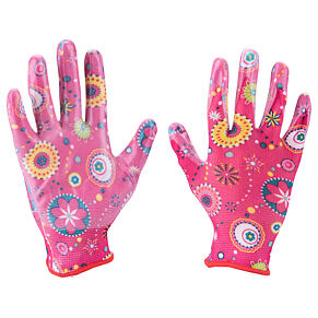 Gartenhandschuhe Extol Lady, halbgetränkt in Nitril