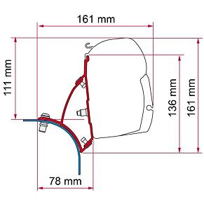 Adapter Fiamma Kit F45 für VW T5/T6