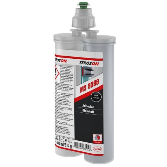 Teroson MS 9399 Zweikomponentenkleber, schwarz, 400 ml