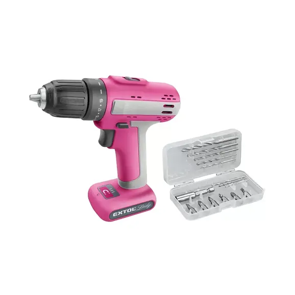 Akkubohrschrauber Extol Lady, 1 500 mAh