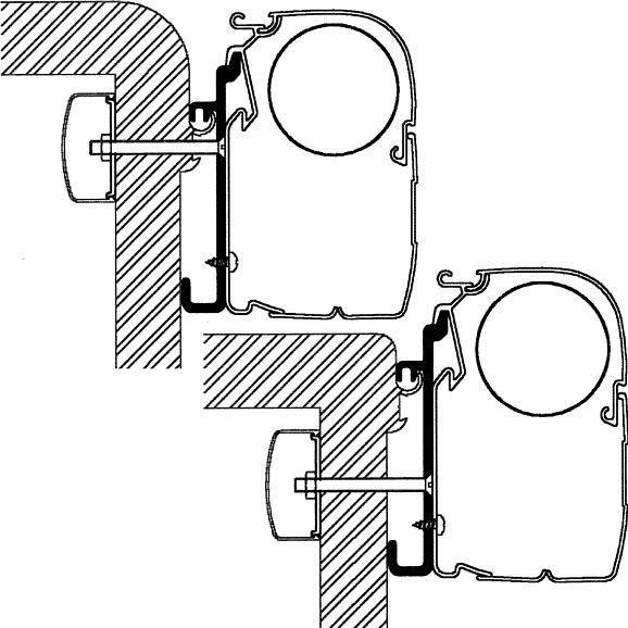 Adaptér pro Rapido na markýzy Thule řady 5/8