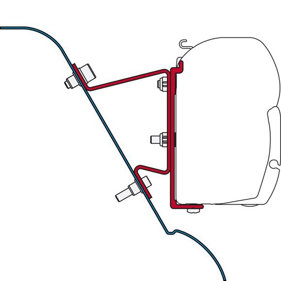 Adaptér pre markízy MB Sprinter/VW Crafter H3 na markízy Fiamma F45