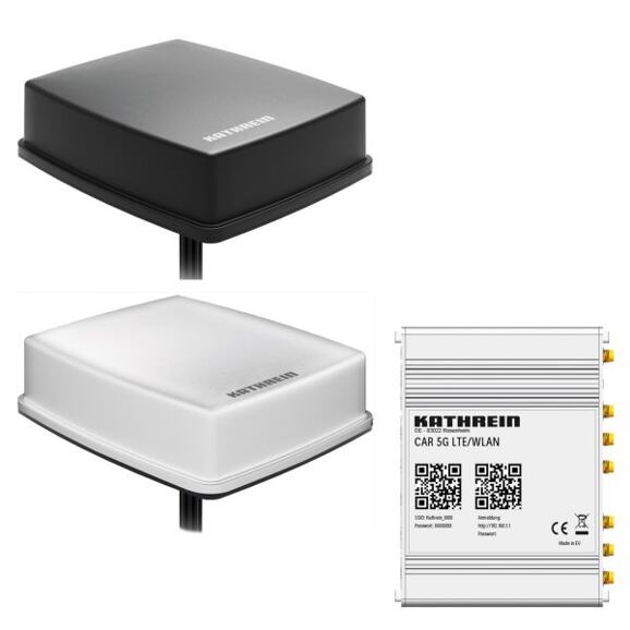Sada routeru se střešní anténou Kathrein CAR 5G LTE/WLAN
