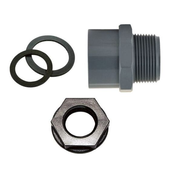 Tankanschluss-Set 1¼" LILIE GrauGELB für Außenring